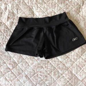 Black yoga shorts